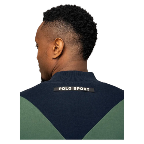 Polo Tracksuit Mens Zip Sport Navy/Green