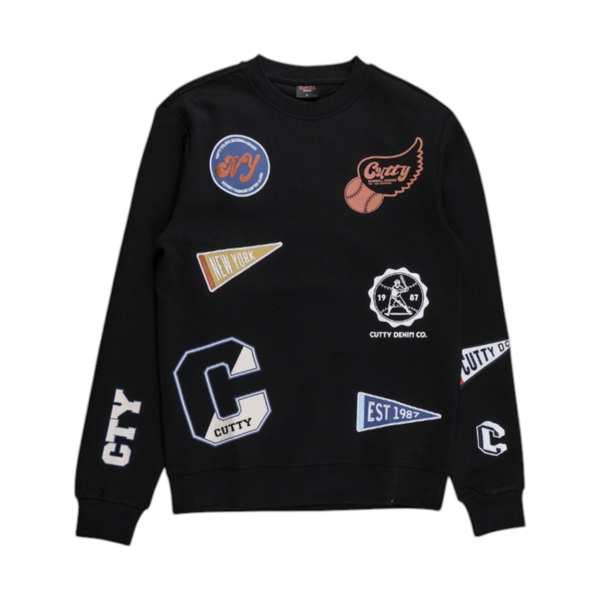 Cutty Sweat Top Beam Black