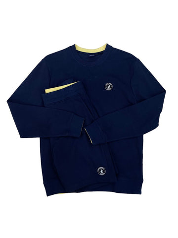 Polo Shorts Sweater Set Sport Pique Navy