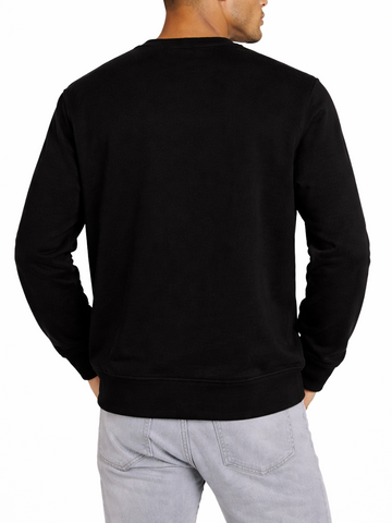 Polo Sweater Essential Fleece Black