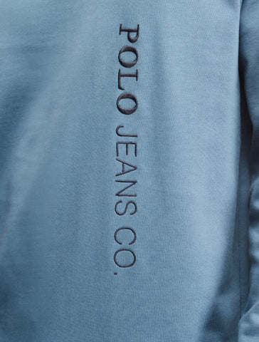 Polo Sweater Pjc Embroidered Logo Blue