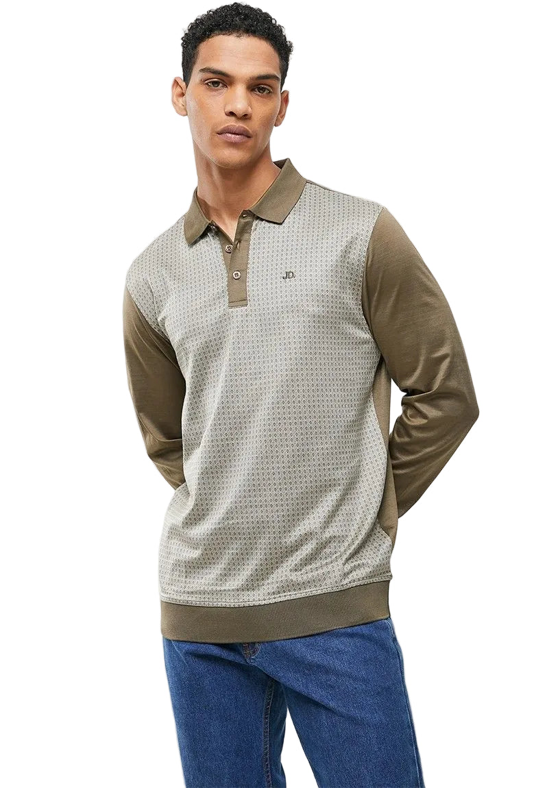 Jonathan D Long-Sleeve Golfer Merc Clay