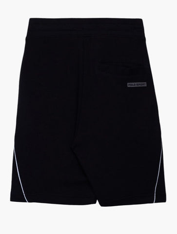 Polo Shorts Sport Sweat Panelled Black
