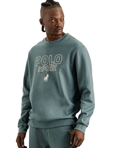Polo Tracksuit Mens Sport Logo Turquoise