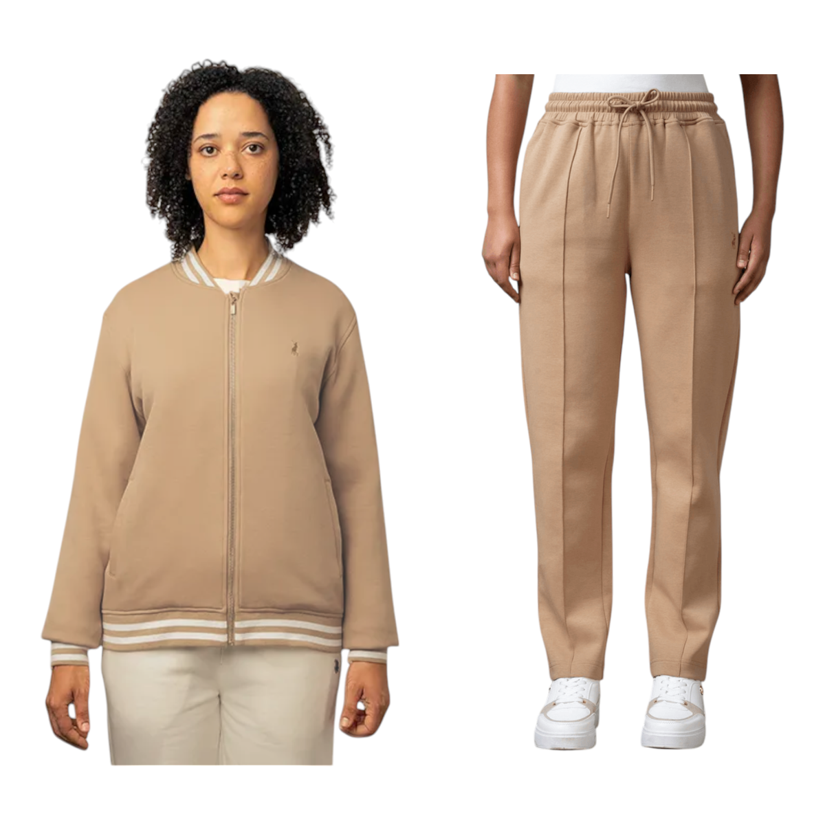Polo Tracksuit Ladies Robyn Camel