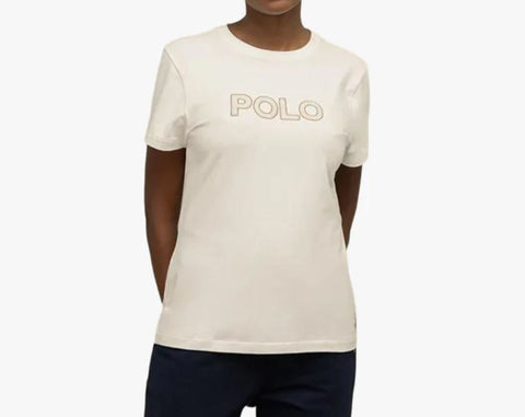 Polo T-Shirt Ladies Logo Dakota White