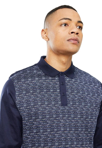 Jonathan D Long-Sleeve Golfer Merc Navy
