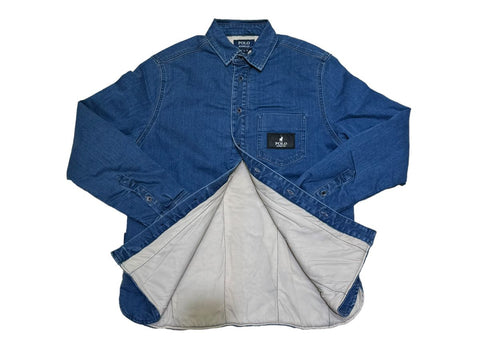 Polo Jacket Pjc Padded Overshirt Denim