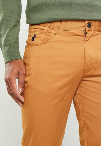 Polo Trouser 5 Pocket Overdyed Twill Camel