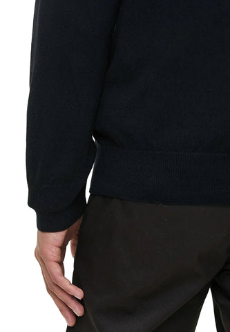 Polo Cardigan Black