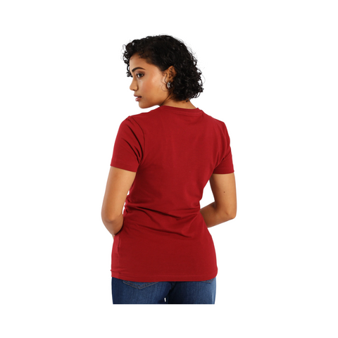 Polo T-Shirt Ladies Anele Embelished Chili Red
