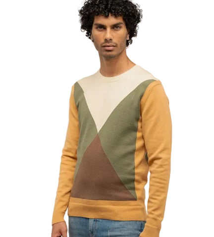 Polo Knitwear Classic Argyle White/Olive