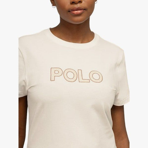 Polo T-Shirt Ladies Logo Dakota White