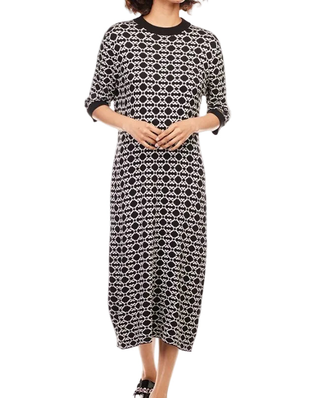 Polo Dress Ladies Monogram Yumna Knitted Black