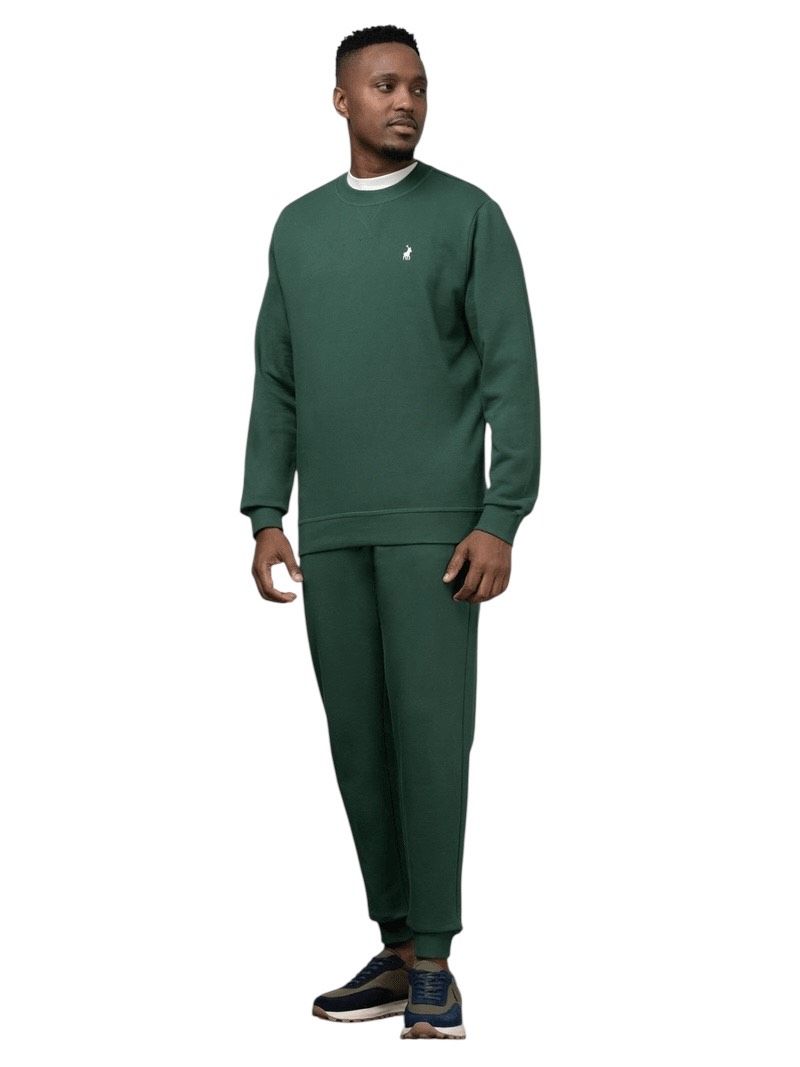 Polo Tracksuit Mens Sport Cuffed Green