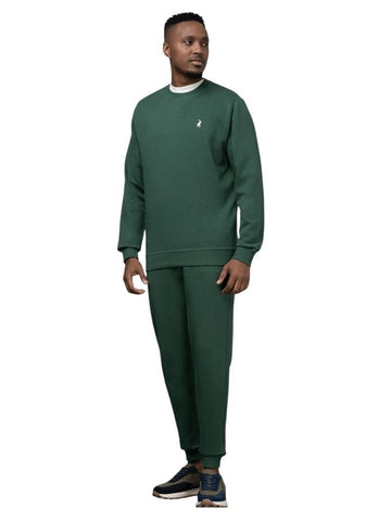 Polo Tracksuit Mens Sport Cuffed Green