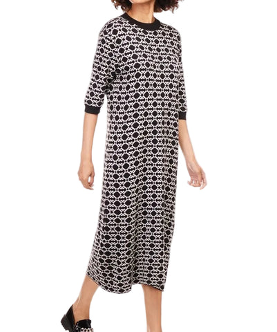 Polo Dress Ladies Monogram Yumna Knitted Black