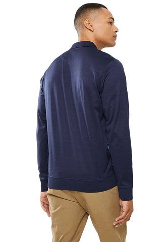 Jonathan D Long-Sleeve Golfer Merc Navy