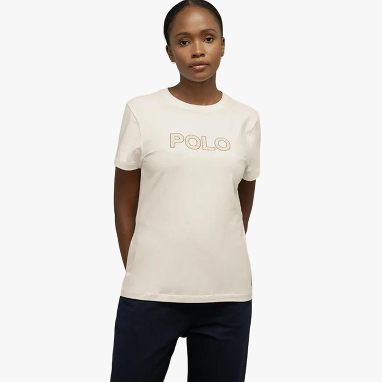 Polo T-Shirt Ladies Logo Dakota White