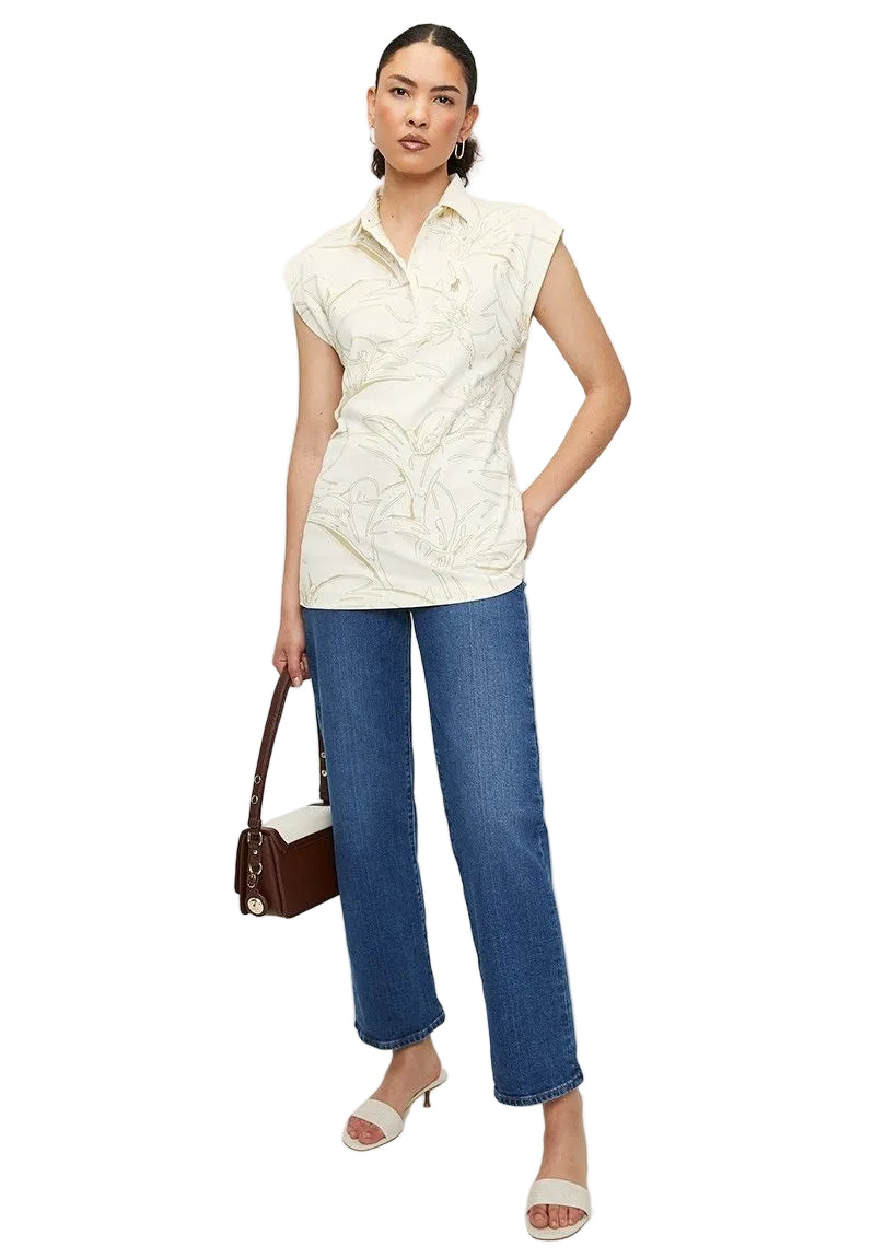 Polo Golfer Ladies Printed Stone1199