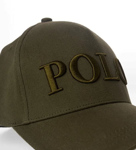 Polo Cap Embroidered Peak Olive