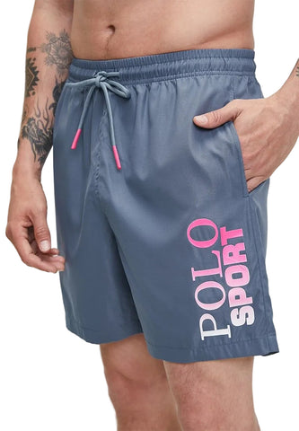 Polo Shorts Sport Beach Blue