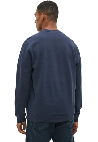 Polo Sweater Brushed Crest Navy