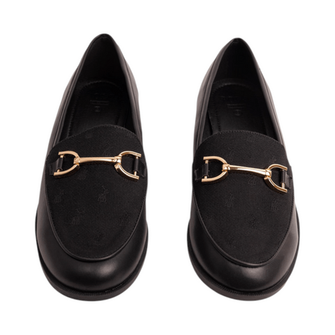 Polo Ladies Loafer Jaquard Monogram Black