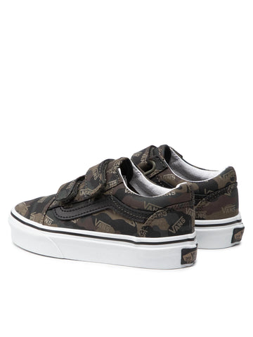 Vans Kids Old Skool Velcro Camo Olive