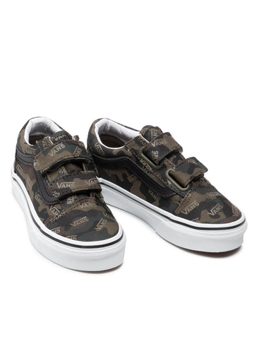 Vans Kids Old Skool Velcro Camo Olive