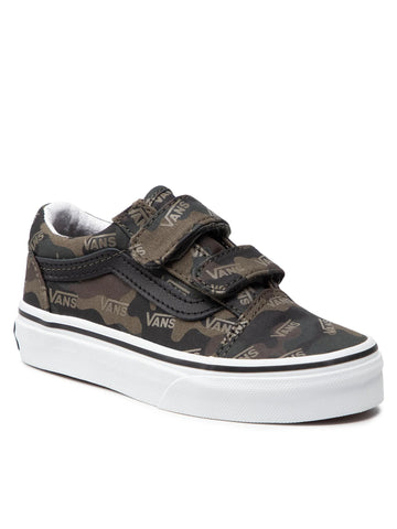 Vans Kids Old Skool Velcro Camo Olive