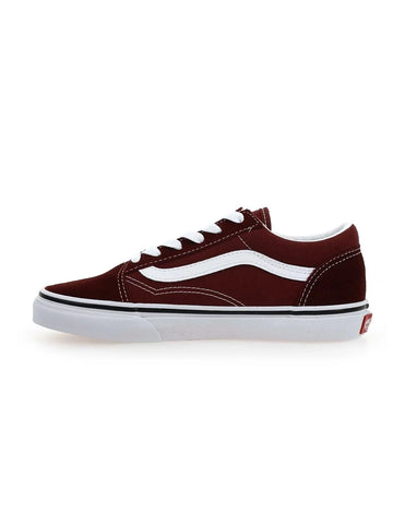 Vans Kids Old Skool Maroon And White