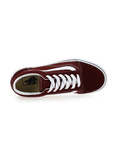 Vans Kids Old Skool Maroon And White