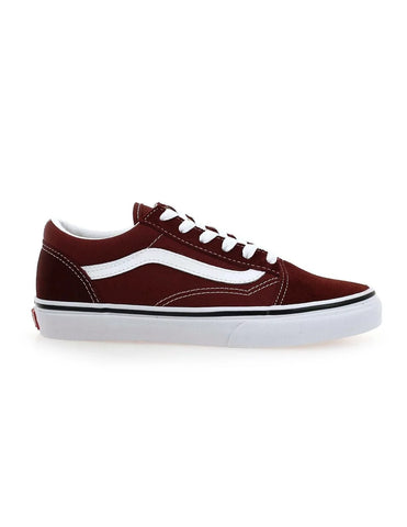 Vans Kids Old Skool Maroon And White