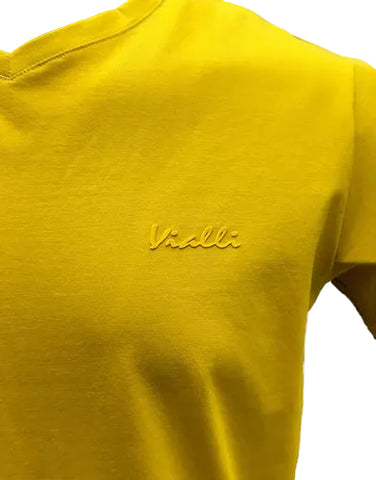 Vialli Bold T-Shirt Mustard