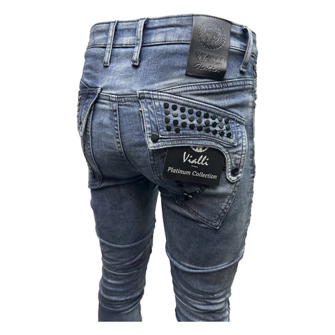 Vialli Jeans Scheletrico Josephine Navy