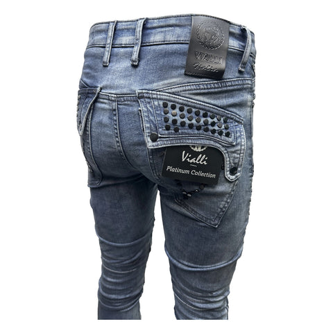 Vialli Josephine Scheletrico Skinny Jean - Navy
