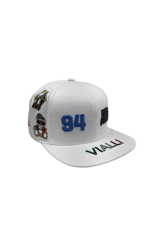 Vialli Straight Cap Gangus Print White