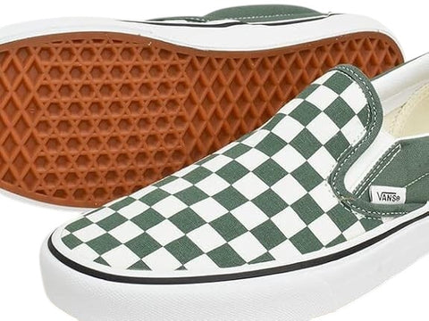 Vans Classic Slip-On Color Theory Checkerboard Green/White