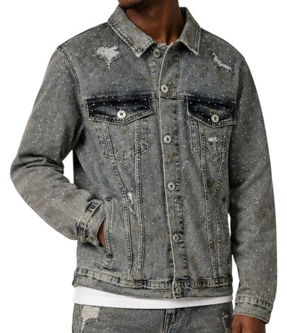 Cutty Jacket Frank Sparkly Washed Denim