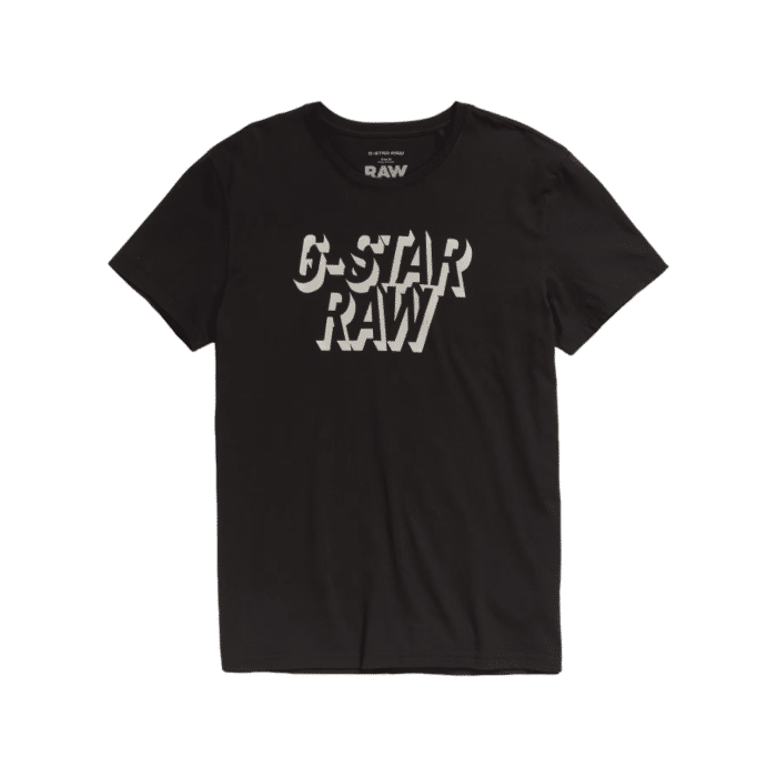 G Star Crew Shadow Graphic Black