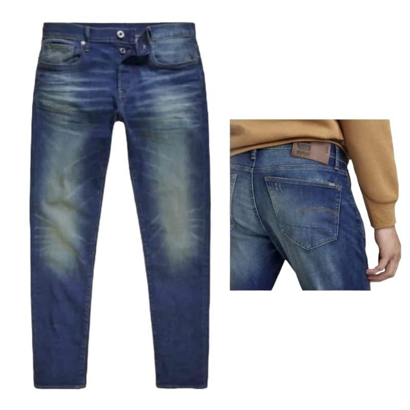 G Star Jeans 3301 Slim Worker Blue Faded