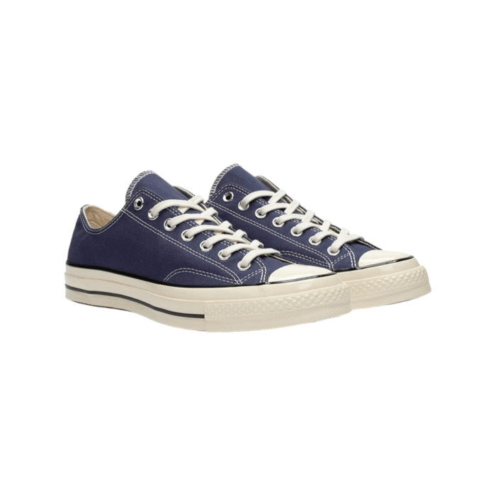 126 76A | Step into style with the Converse Chuck 70 Low Navy Uncharted Waters. Crafted for comfort and versatility, these sneakers - wardrobe essential.