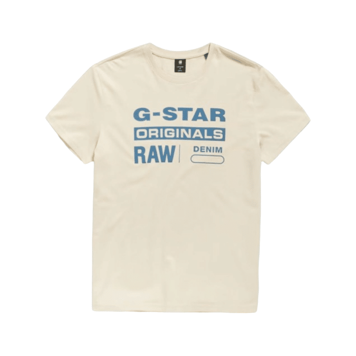 G Star Crew Graphic 8 R T Cream