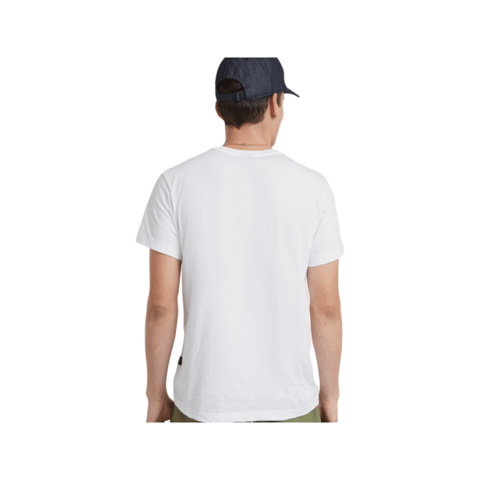 807 81B | The G Star Crew Palm Originals R T in White Colour showcases a stylish, casual design with a distinct palm graphic on the front, adding a touch of tropical flair. Made from premium cotton, this T-shirt offers exceptional comfort and breathability, perfect for everyday wear.