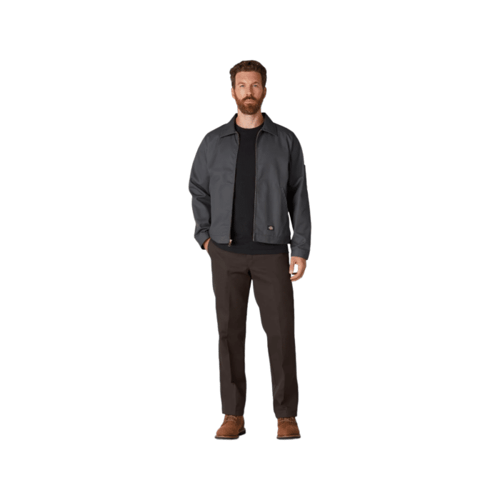 94 5B | The Dickies Trouser 847 Twill Work Pants in Chocolate are rugged, comfortable work pants made from a durable twill blend, featuring a relaxed fit, wrinkle resistance, and multiple pockets for practical, everyday use.