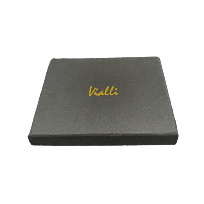 965 1C | The Vialli Maestro Card Holder in white, yellow, and brown combines premium craftsmanship with a stylish design. Its slim profile and multiple compartments make it both elegant and functional for everyday use.