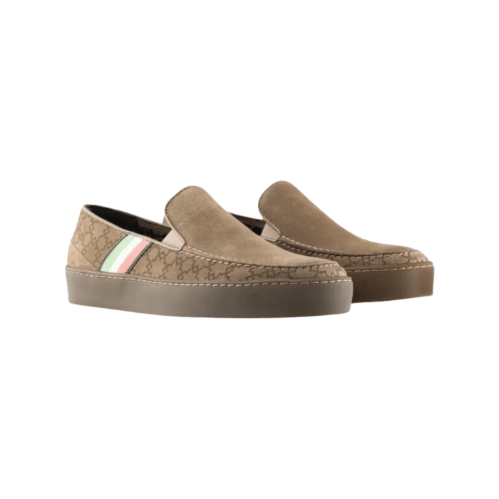 137 168A | The Rossimoda Slip On Morocco GT450 Suede in Brown combines unique style with exceptional comfort. Featuring a premium textile upper and cushioned insole, these slip-ons offer durability and support for all-day wear.