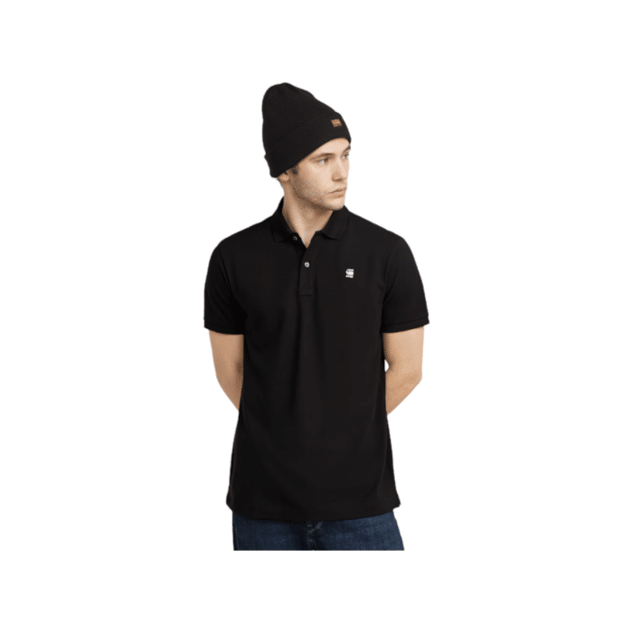 870 5A | The G Star Golfer Dunda Slim Polo S/S in Dark Black combines classic design with a modern slim fit, making it a versatile addition to any wardrobe. Crafted from high-quality materials, this polo ensures both comfort and style for any occasion.