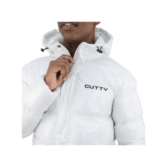 96 2B | The Cutty Shine Puffer Jacket in White combines warmth and style, featuring a sleek design and insulated padding for superior comfort. Perfect for cold weather, this durable jacket provides both functionality and a modern look, making it an essential addition to your winter wardrobe.